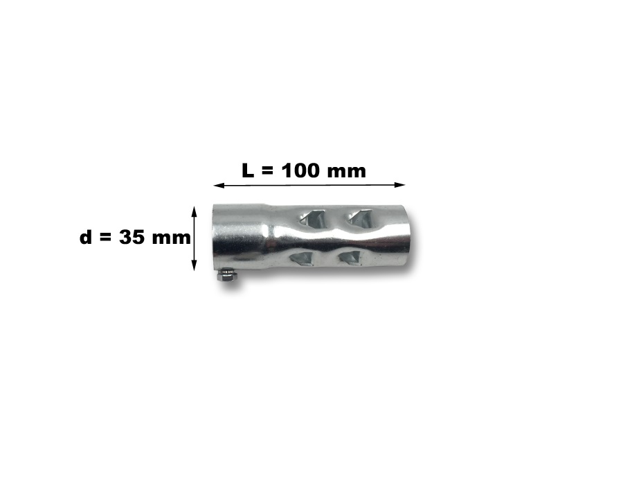 Silenziatore db-killer universale diametro Ø35mm x 100mm (10cm)