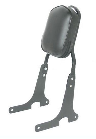 Span-Rückenlehne aus schwarzem Stahl für Harley Davidson Sportster Iron Forty Eight