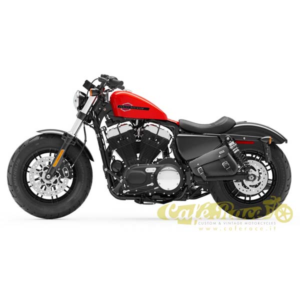 Sacoche Selle Moto Pour Harley Sportster XL883/XL1200 – Cuir PU, Dimensions 28x20x10 Cm, Fixation Par Sangles