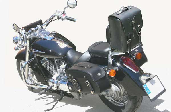 Borsa a sgancio rapido per schienalino moto custom
