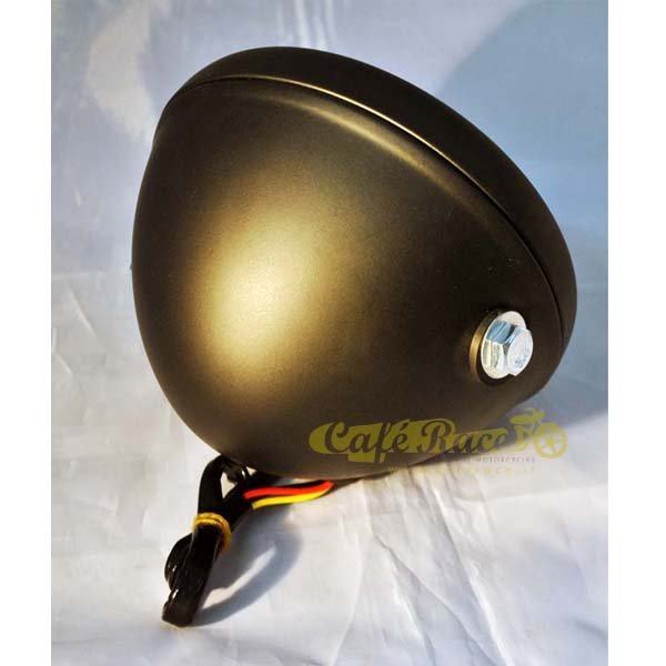 GRILLE DE PHARE NOIRE SCRAMBLER POUR CAFERACER APPROUVÉ PAR LA TRIUMNPH CAFERACE