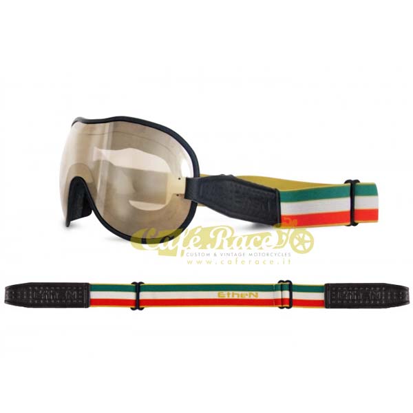 Motorradbrille ETHEN Maske 111 CAFE RACERvintage Bronzelinse