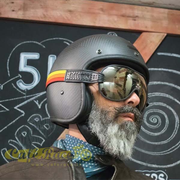 Motorradbrille ETHEN Maske 111 CAFE RACERvintage Bronzelinse