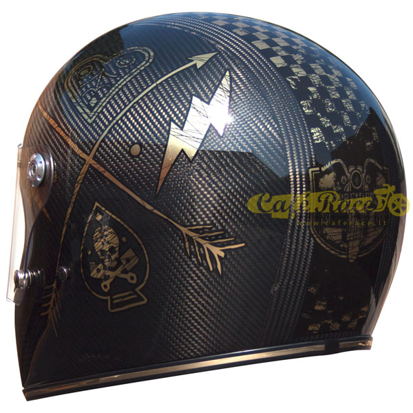 セキュリティ・セーフティ PREMIER TROPHY CARBON NX GOLD CHROMED Full-Face Premier Trophy Carbon NX Gold Chromed Approved Ece IN