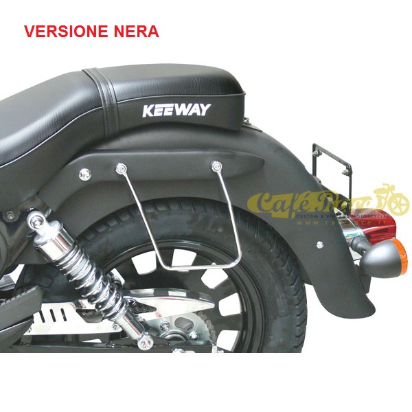 Telaietti Spaan neri borse laterali per Keeway SuperLight 125/STD/LE/LTD/Dark